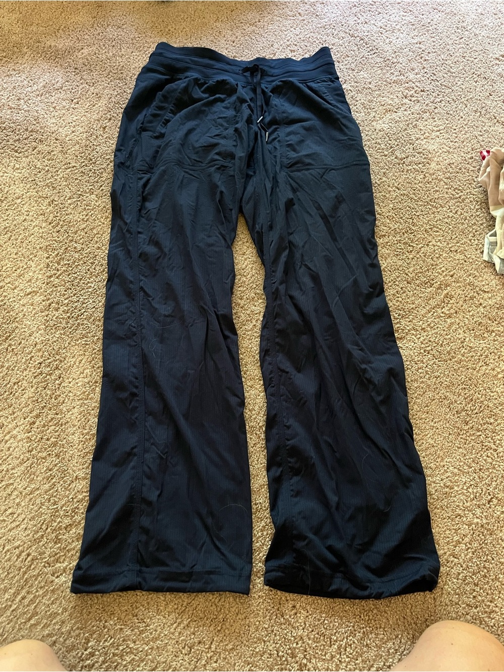 Lululemon Navy Wide Leg Drawstring Pants